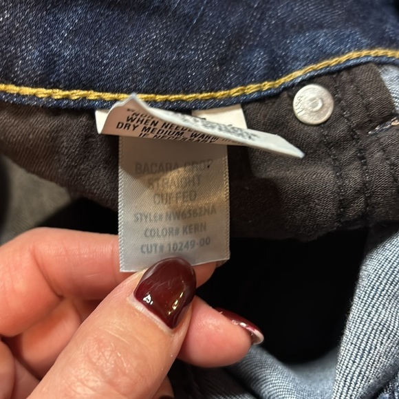 Hudson Bacara Crop Straight Cuffed Jeans, Size 25 - Picture 14 of 14